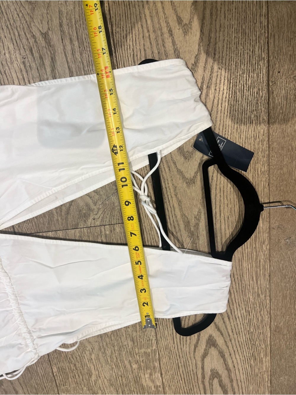 Abercrombie & Fitch Babydoll Poplin White Mini Dress XL - Picture 10 of 11